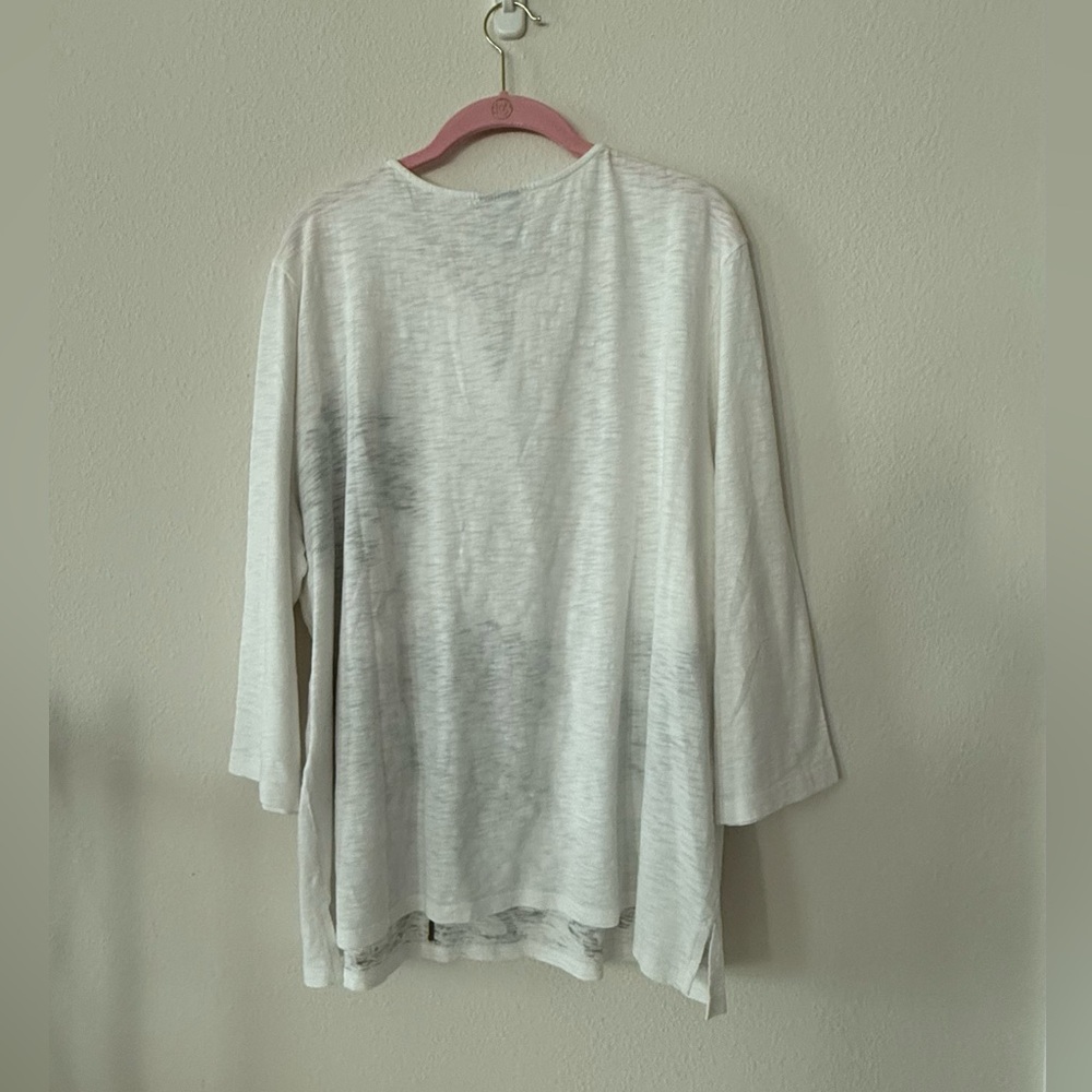 🆕 Chico's embroidered jungle toile
3-qtr sleeve tunic top *NWT* $59.95 size: XXL - Picture 2 of 12